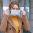 woman wearing face mask