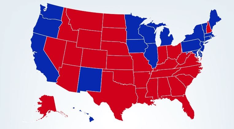 Mapa elecciones EEUU