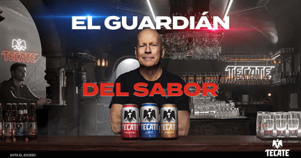 Bruce Willis para Tecate 1 Rock The Agency