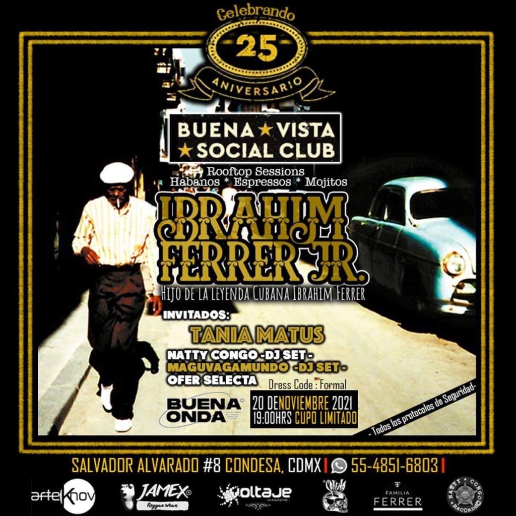IBRAHIM FERRER JR BUENAVISTA SOCIAL CLUB OCT 2021 CARTEL
