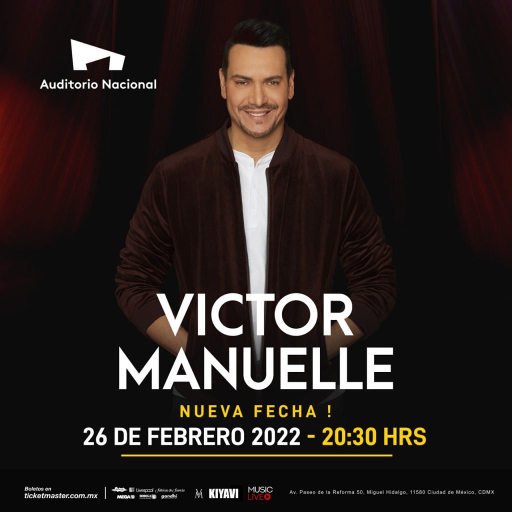VICTOR MANUELLE 2022 AUDITORIO NACIONAL CARTEL