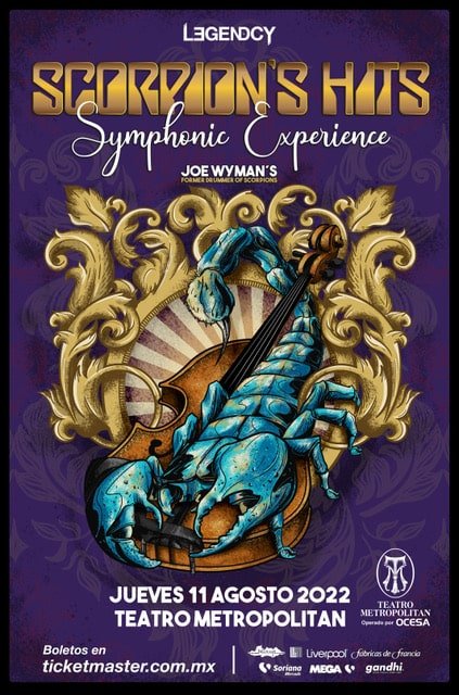 SCORPIONS SINFONICO JOE WYMAN POSTER METROPOLITAN