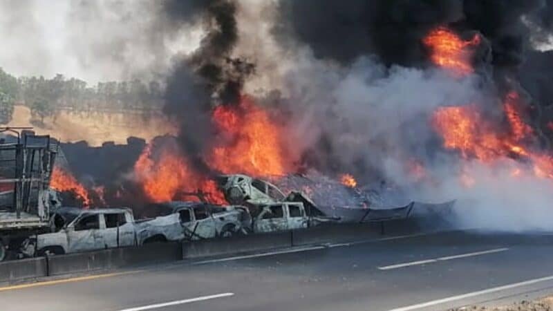accidente en autopista Zapotlanejo-Lagos de Moreno