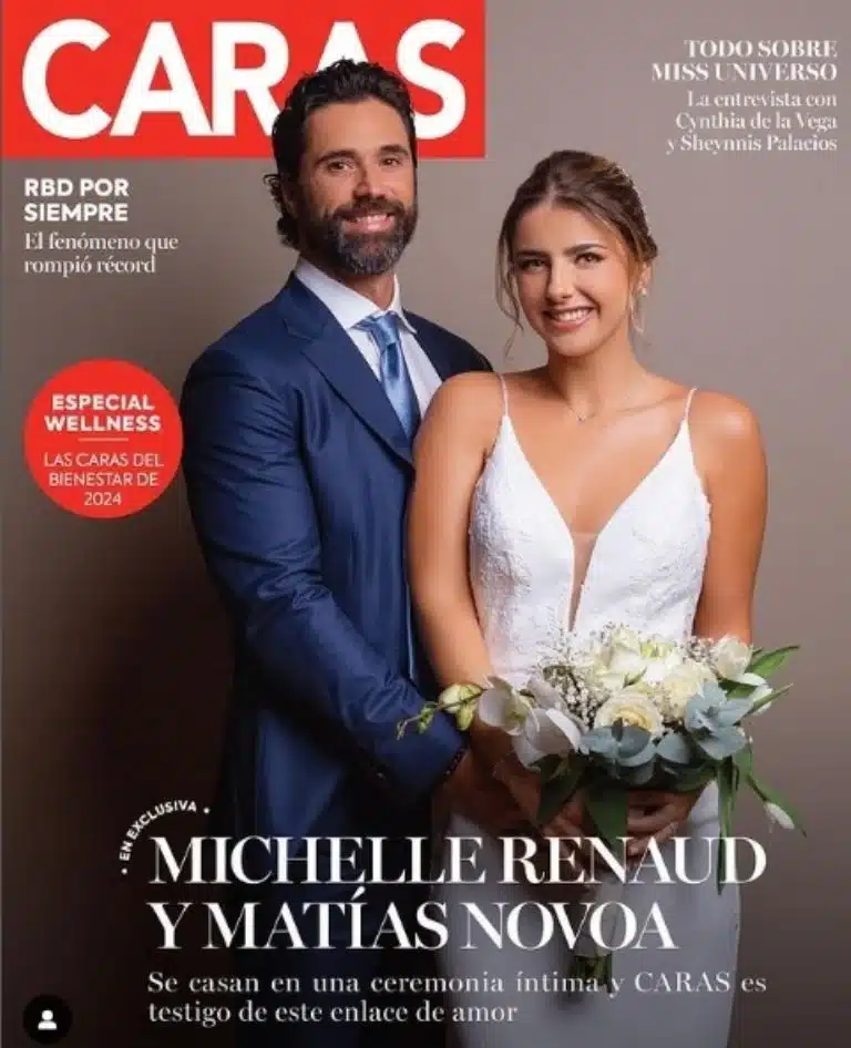 Michelle Renaud y Matías Novoa