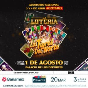 Los Tigres del Norte La Loteria Palacio de los deportes Prev 1080x1080