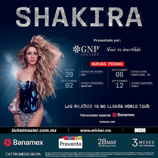 Shakira GIRA Preventa