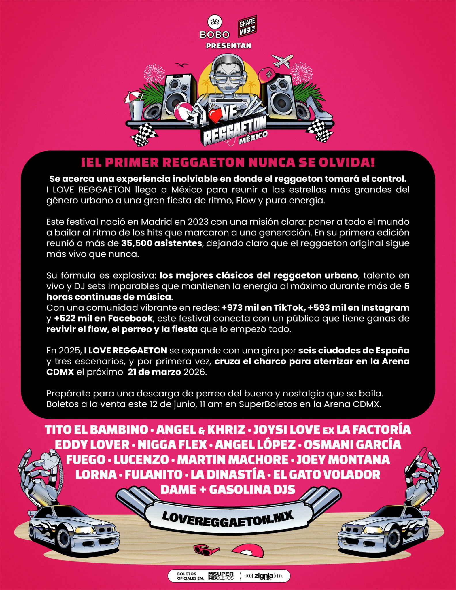 Boletin prensa Ilovereggaeton mexico scaled