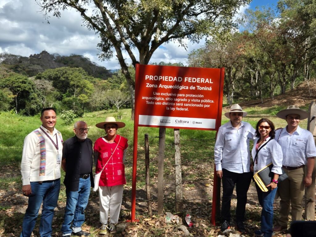 GOBIERNO DE MEXICO TOMA POSESION DE PREDIO EXPROPIADO EN LA ZONA DE MONUMENTOS ARQUEOLOGICOS DE TONINA FOTOS CORTESIA8