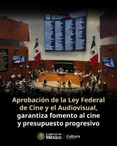 Aprobacion de la Ley Federal de Cine y el Audiovisual postal